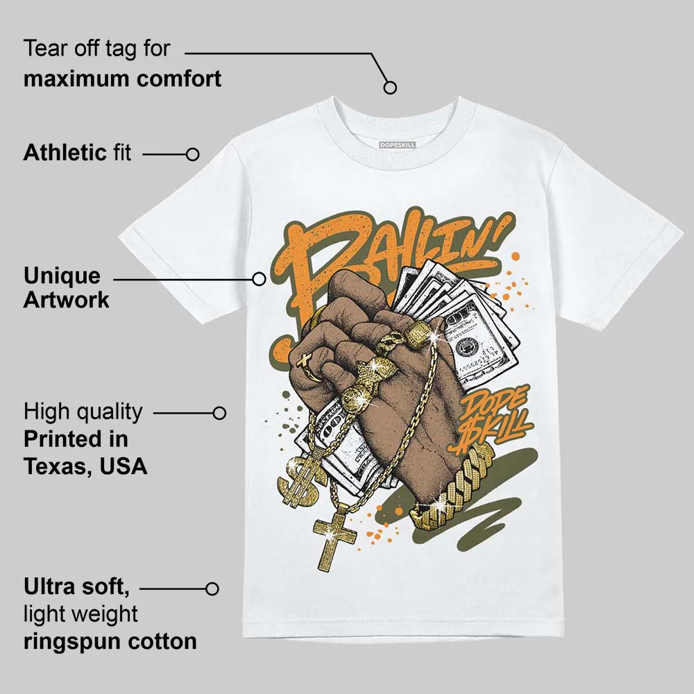 Olive 5s DopeSkill T-Shirt Always Ballin' Graphic - Image 3