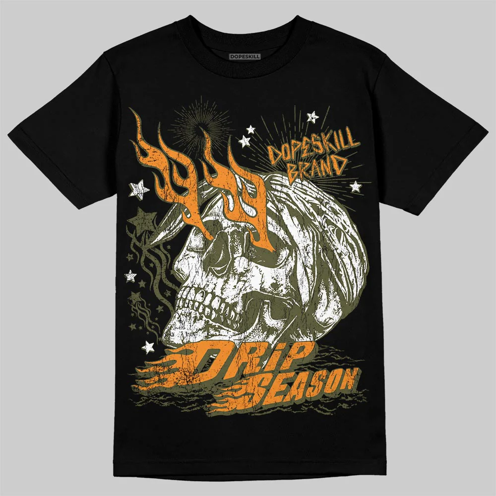 Olive 5s DopeSkill T-Shirt Drip Season Graphic - Image 2