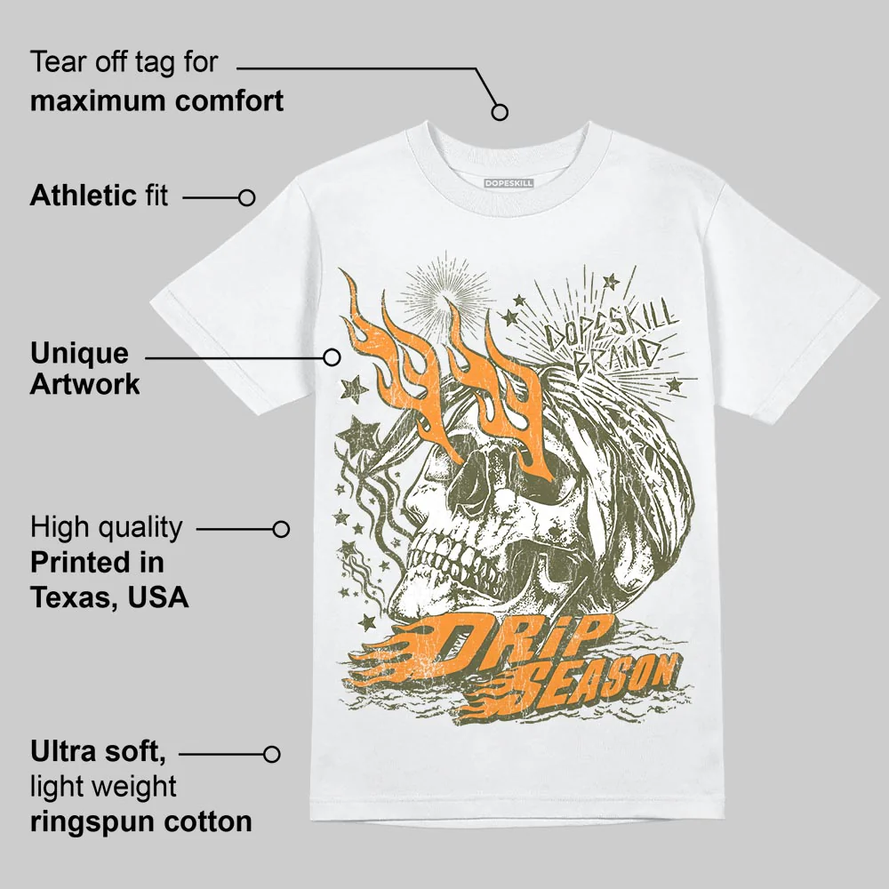 Olive 5s DopeSkill T-Shirt Drip Season Graphic - Image 4