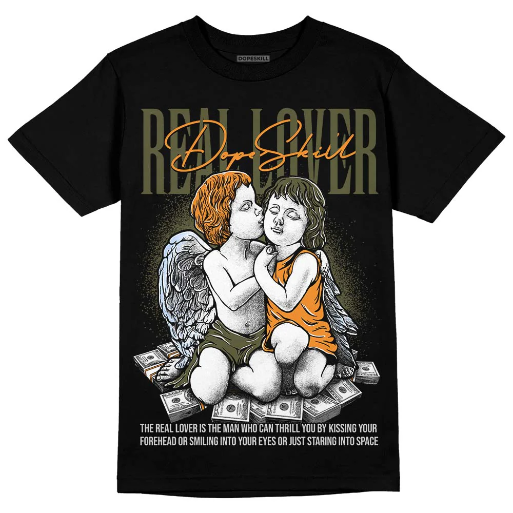 Olive 5s DopeSkill T-Shirt Real Lover Graphic - Image 2