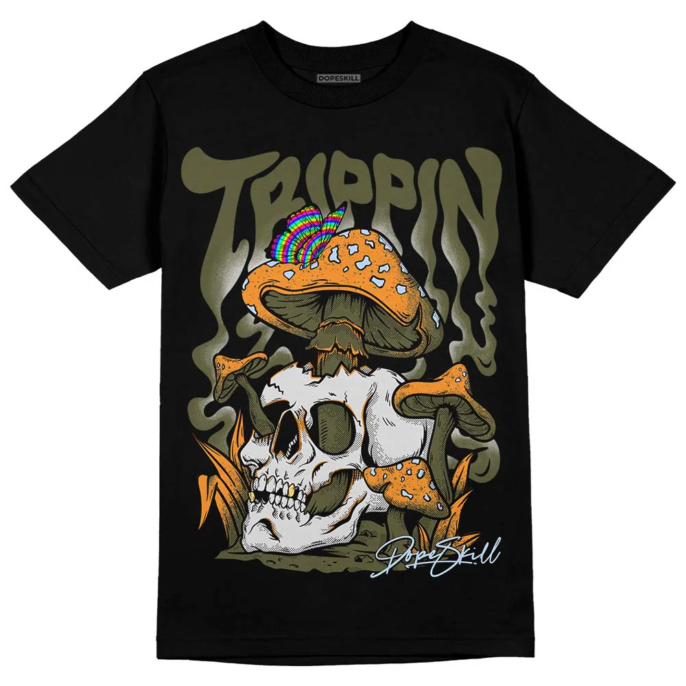 Olive 5s DopeSkill T-Shirt Trippin Graphic - Image 2