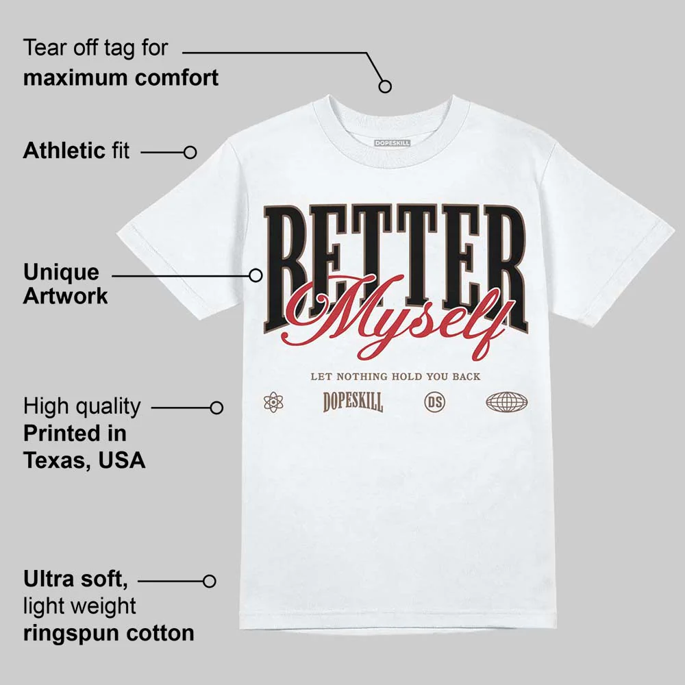 Olive 9s DopeSkill T-Shirt Better Myself Graphic - Image 3