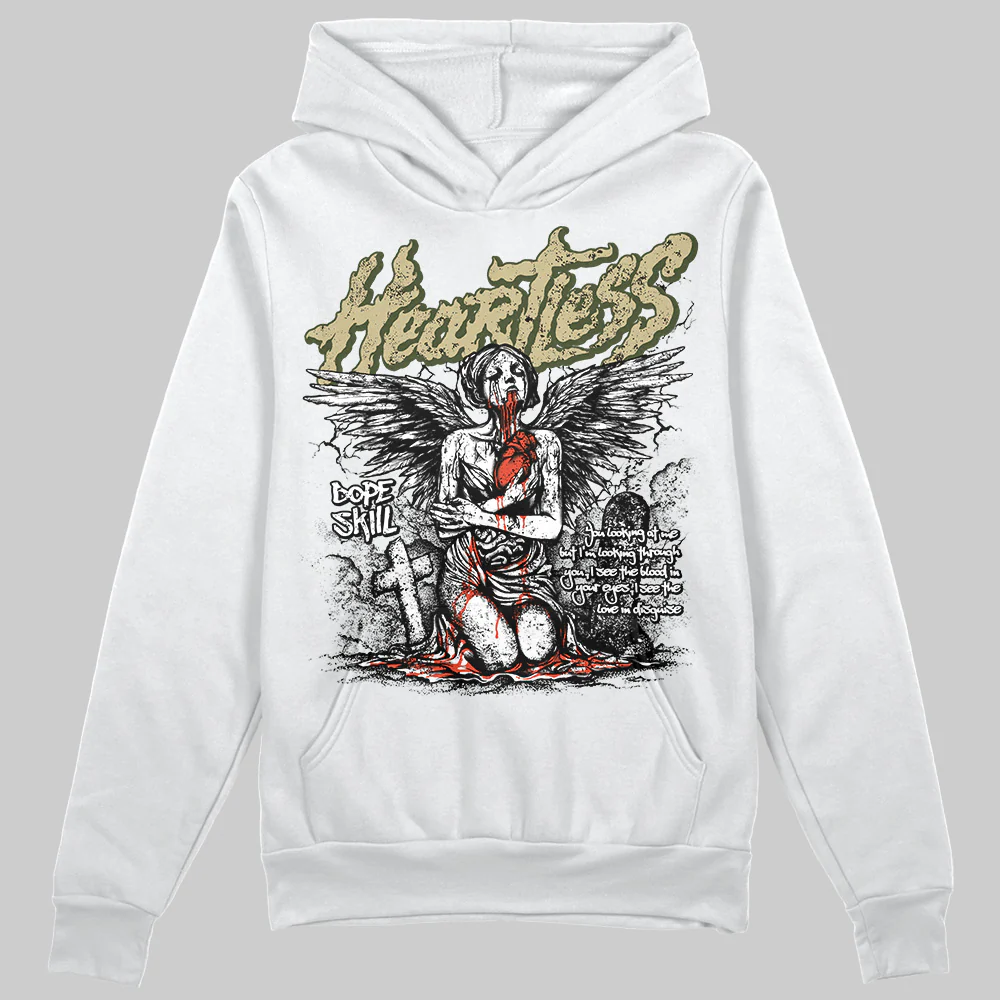 Olive Collection DopeSkill Hoodie Sweatshirt Heartless Graphic