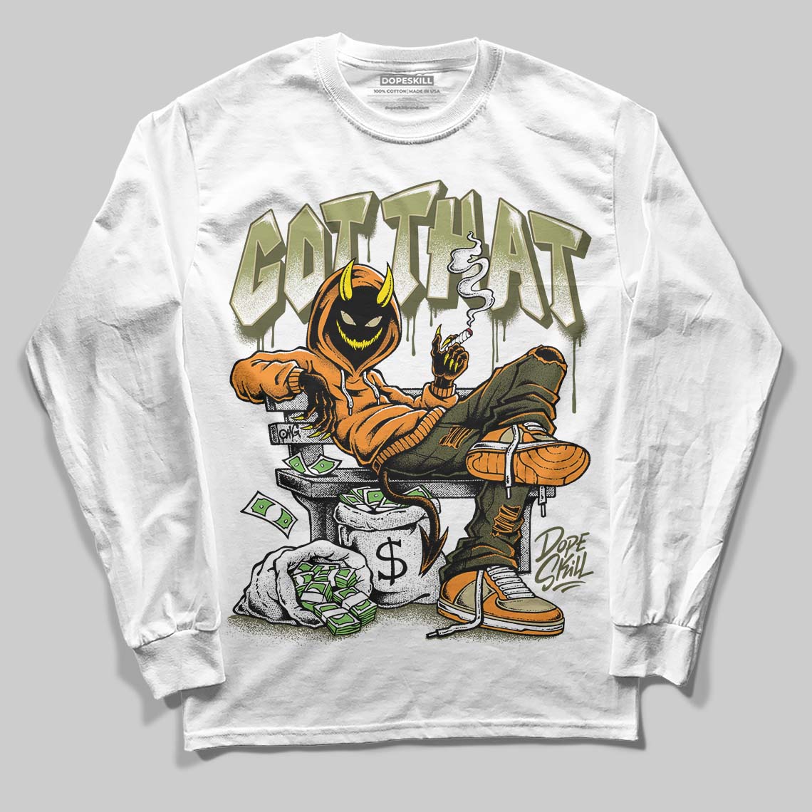 Olive Collection DopeSkill Long Sleeve T-Shirt Got That Graphic