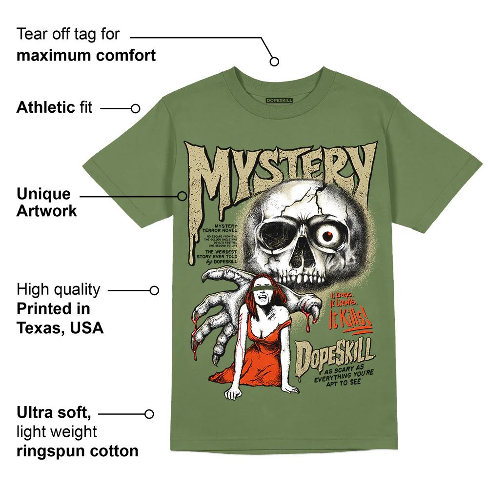 Olive Collection DopeSkill Olive T-shirt Mystery Ghostly Grasp Graphic - Image 2