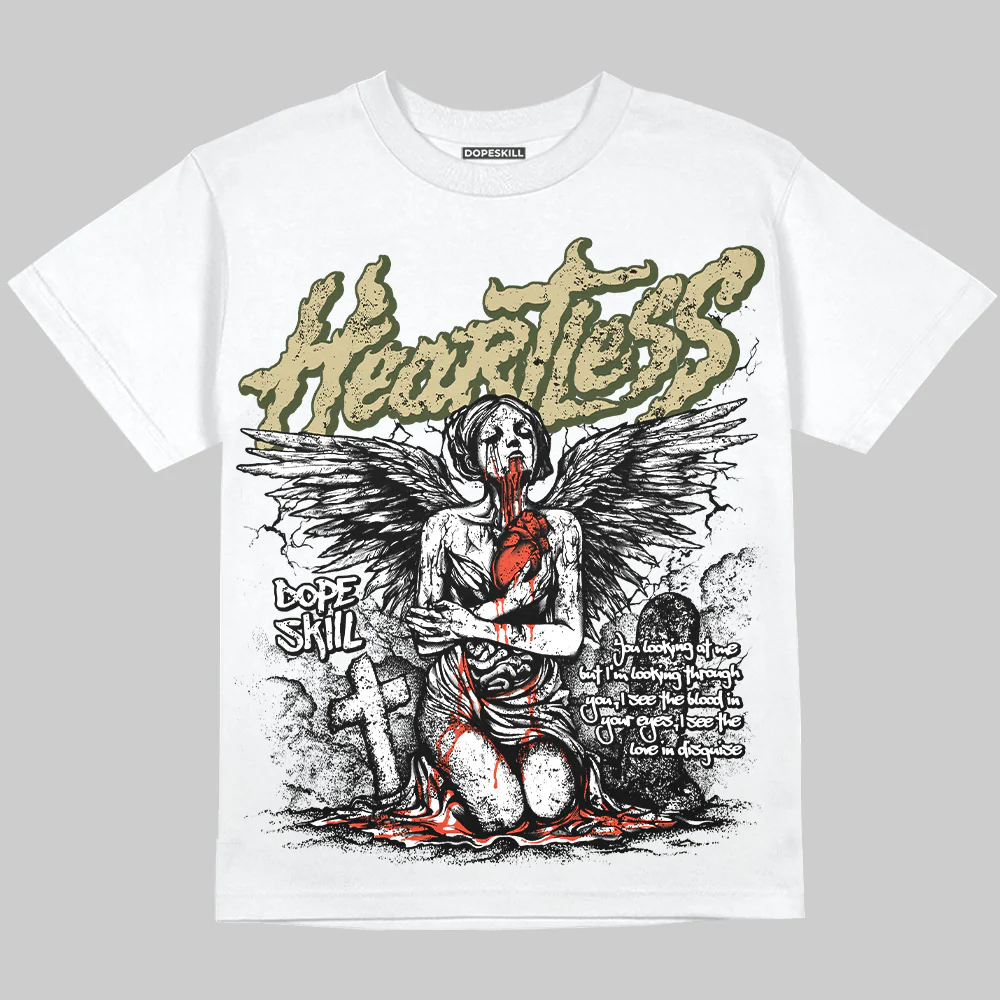 Olive Collection DopeSkill Oversize Print T-Shirt Heartless Graphic