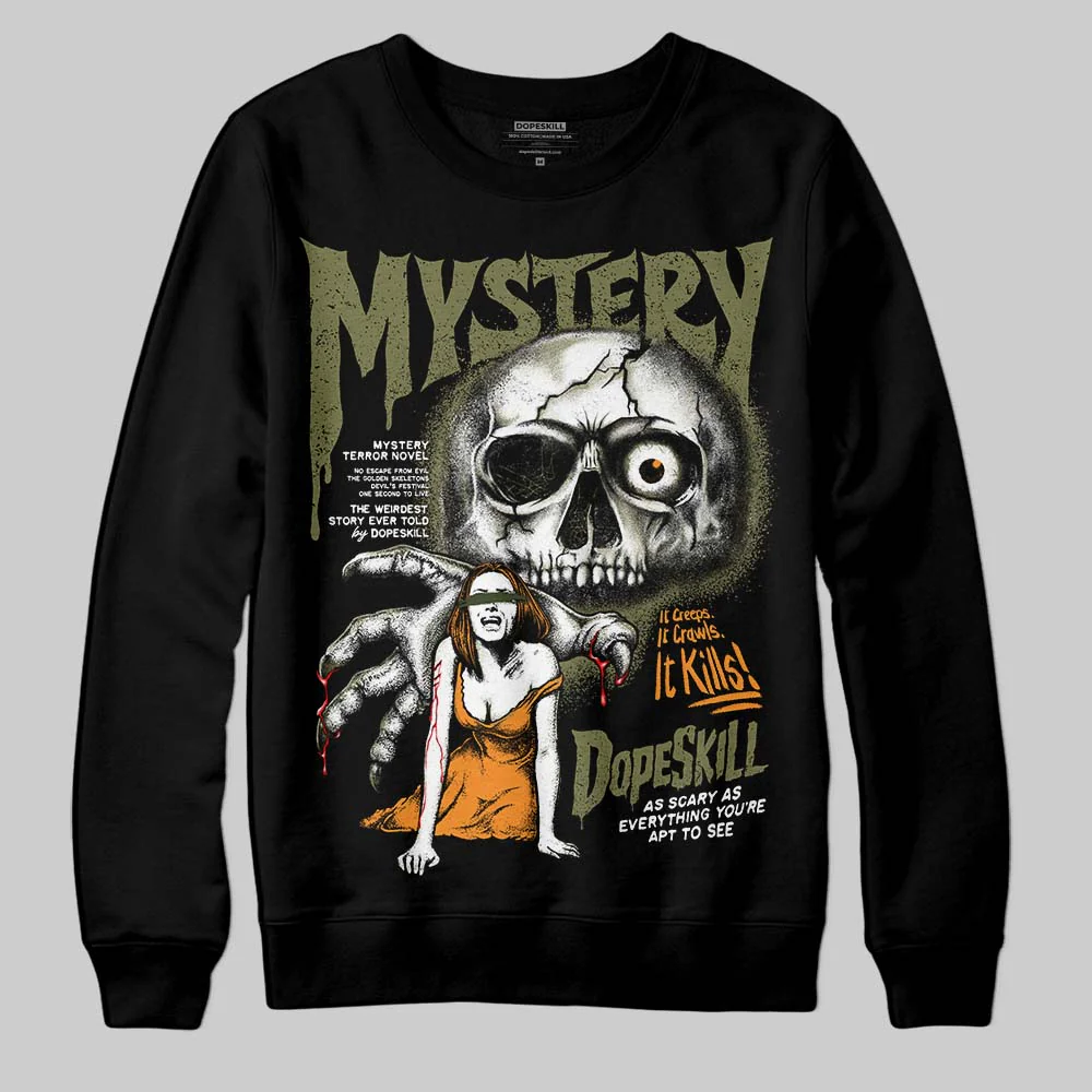 Olive Collection DopeSkill Sweatshirt Mystery Ghostly Grasp Graphic - Image 2