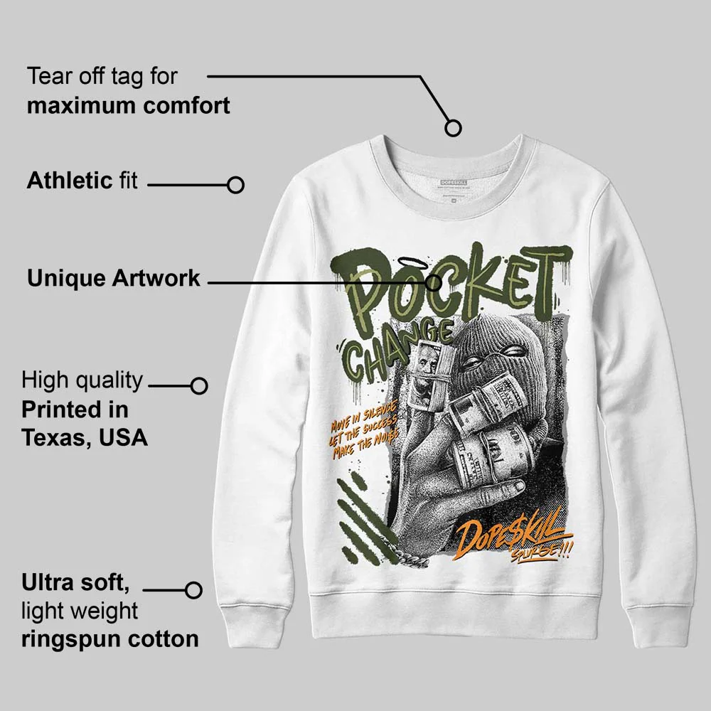 Olive Collection DopeSkill Sweatshirt Pocket Change Graphic - Image 3