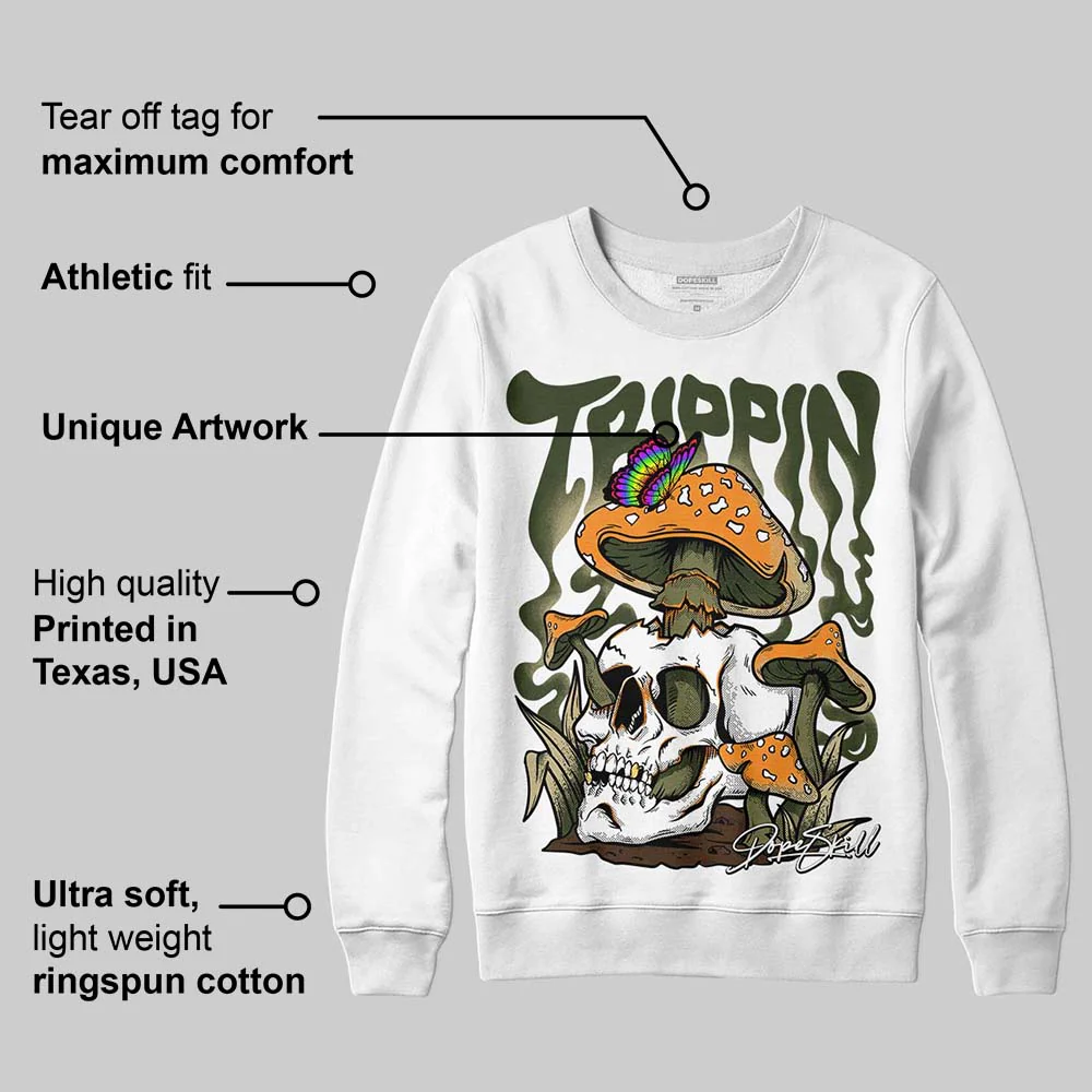 Olive Collection DopeSkill Sweatshirt Trippin Graphic - Image 3