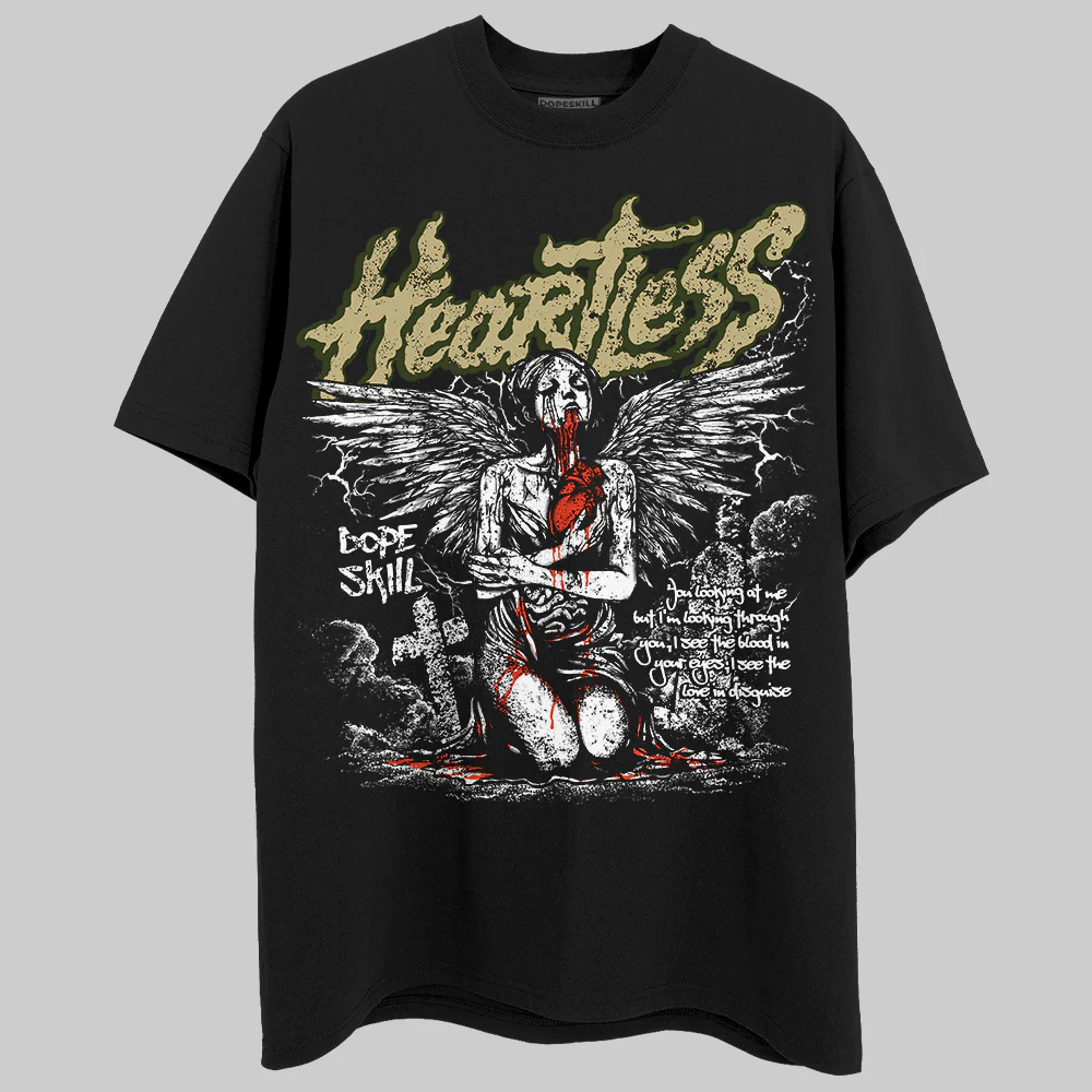 Olive Collection DopeSkill T-Shirt Heartless Graphic - Image 2