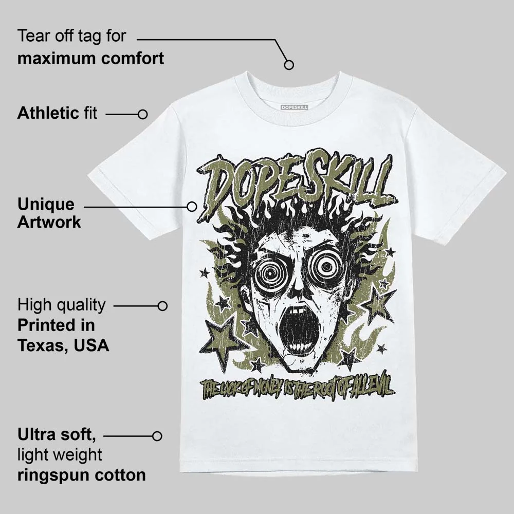 Olive Collection DopeSkill T-Shirt Root of Evil Graphic - Image 4