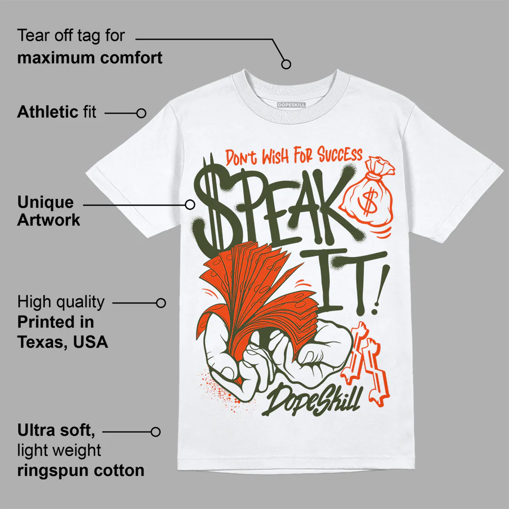 Olive Collection DopeSkill T-Shirt Speak It Graphic - Image 3