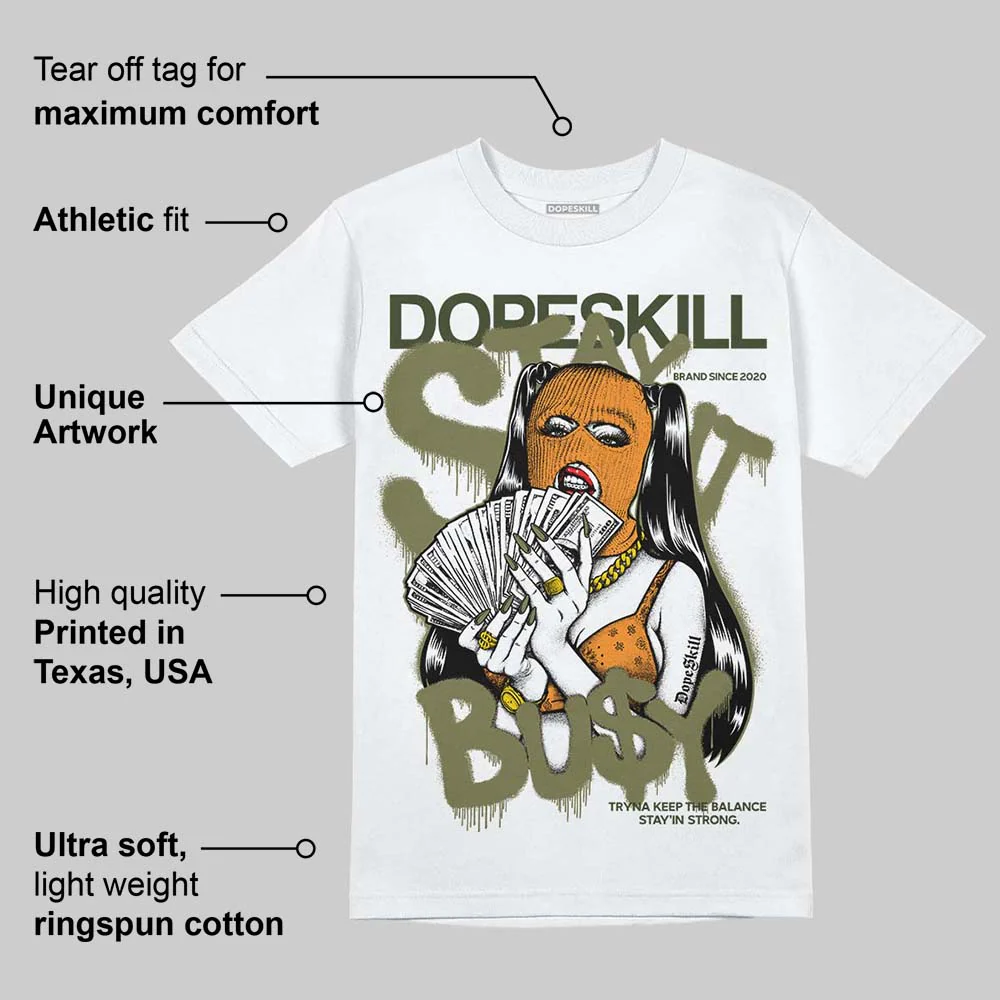 Olive Collection DopeSkill T-Shirt Stay It Busy Graphic - Image 3