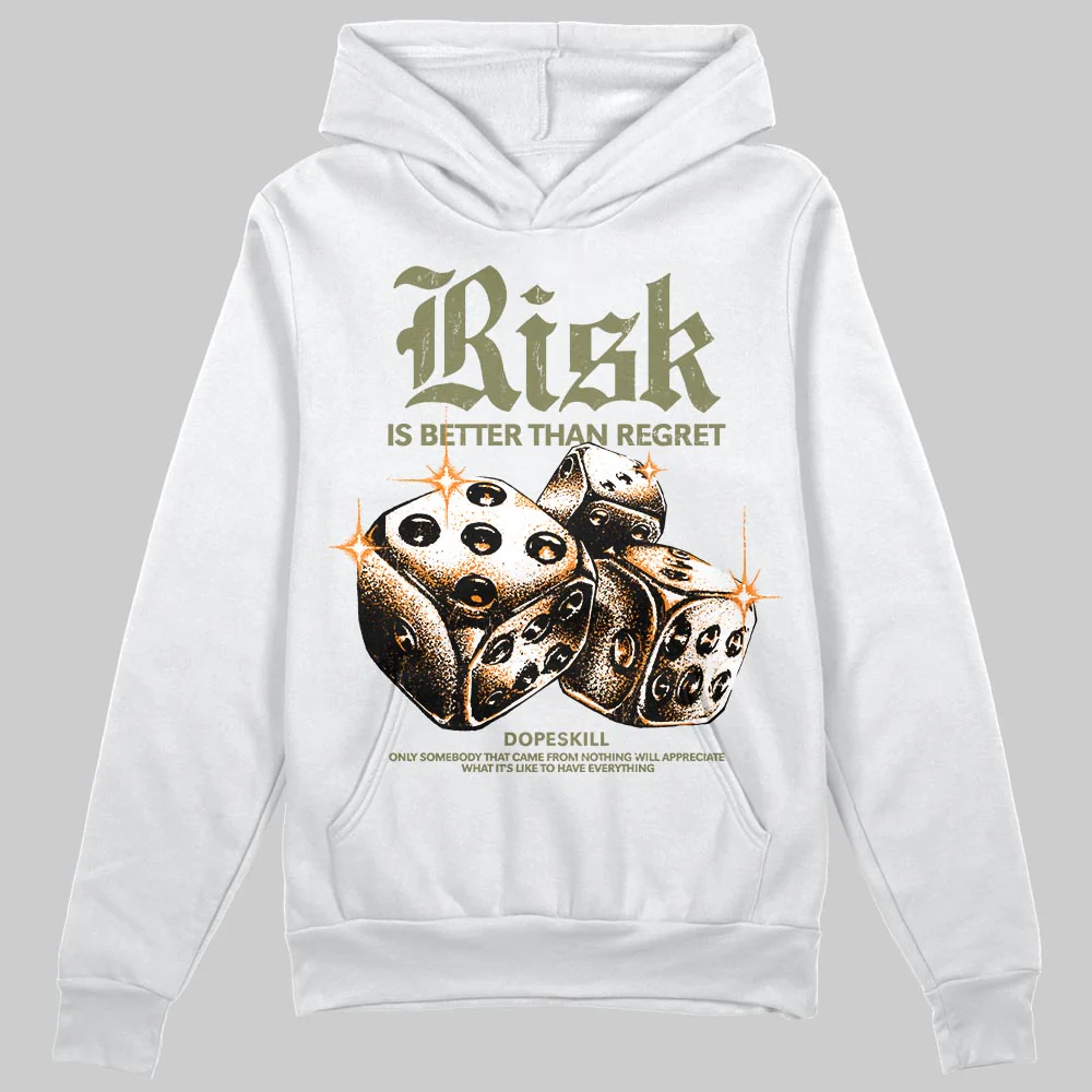 Olive 'Risk Is Better Than Regret' DopeSkill Graphic Hoodie