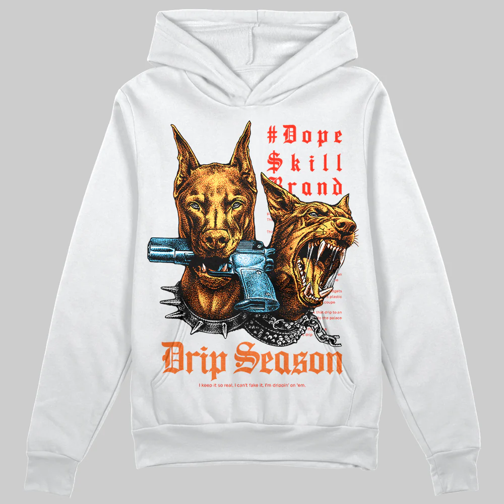 Orange 'New Drip Season' DopeSkill Graphic Hoodie