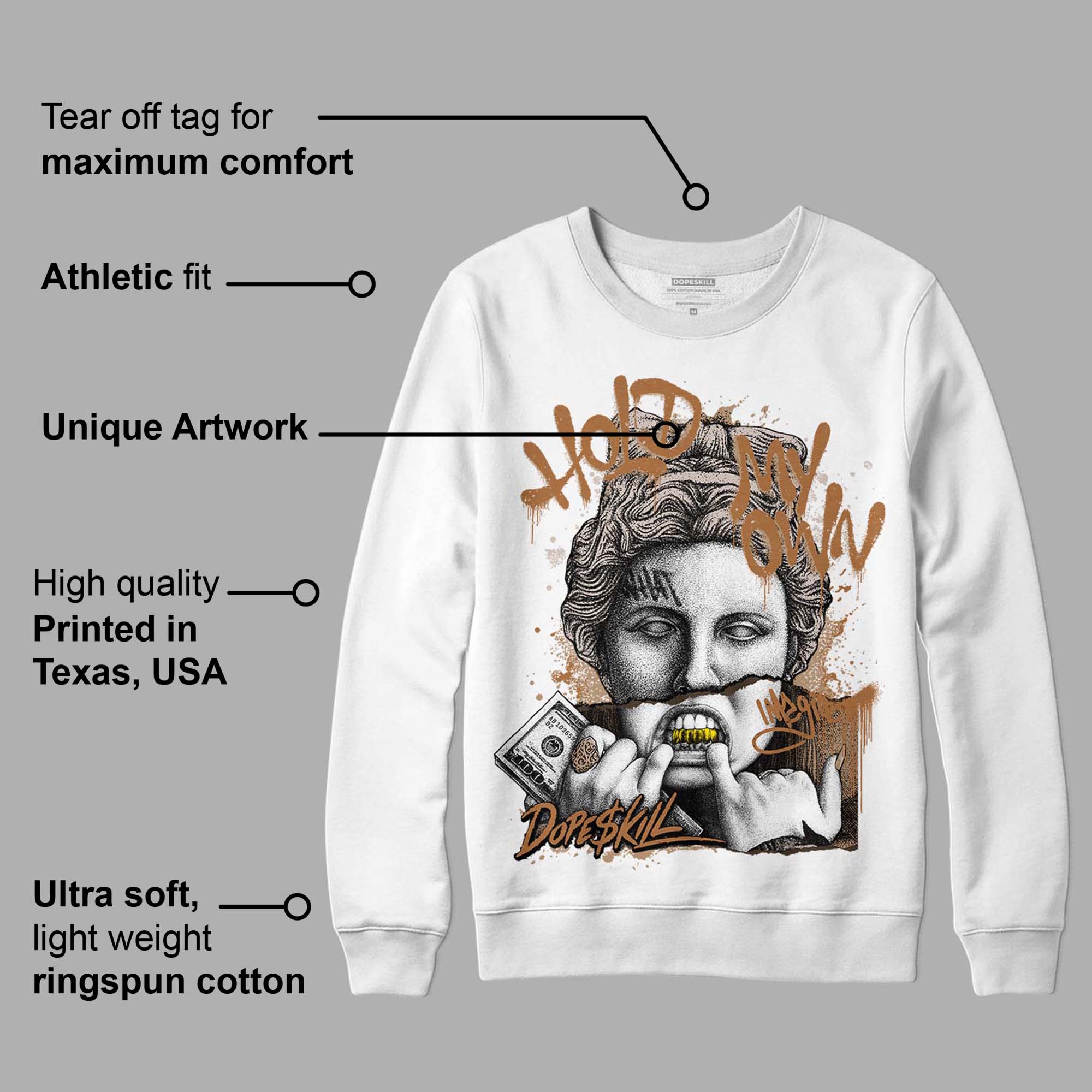 Palomino 3s DopeSkill Sweatshirt Hold My Own Graphic - Image 3