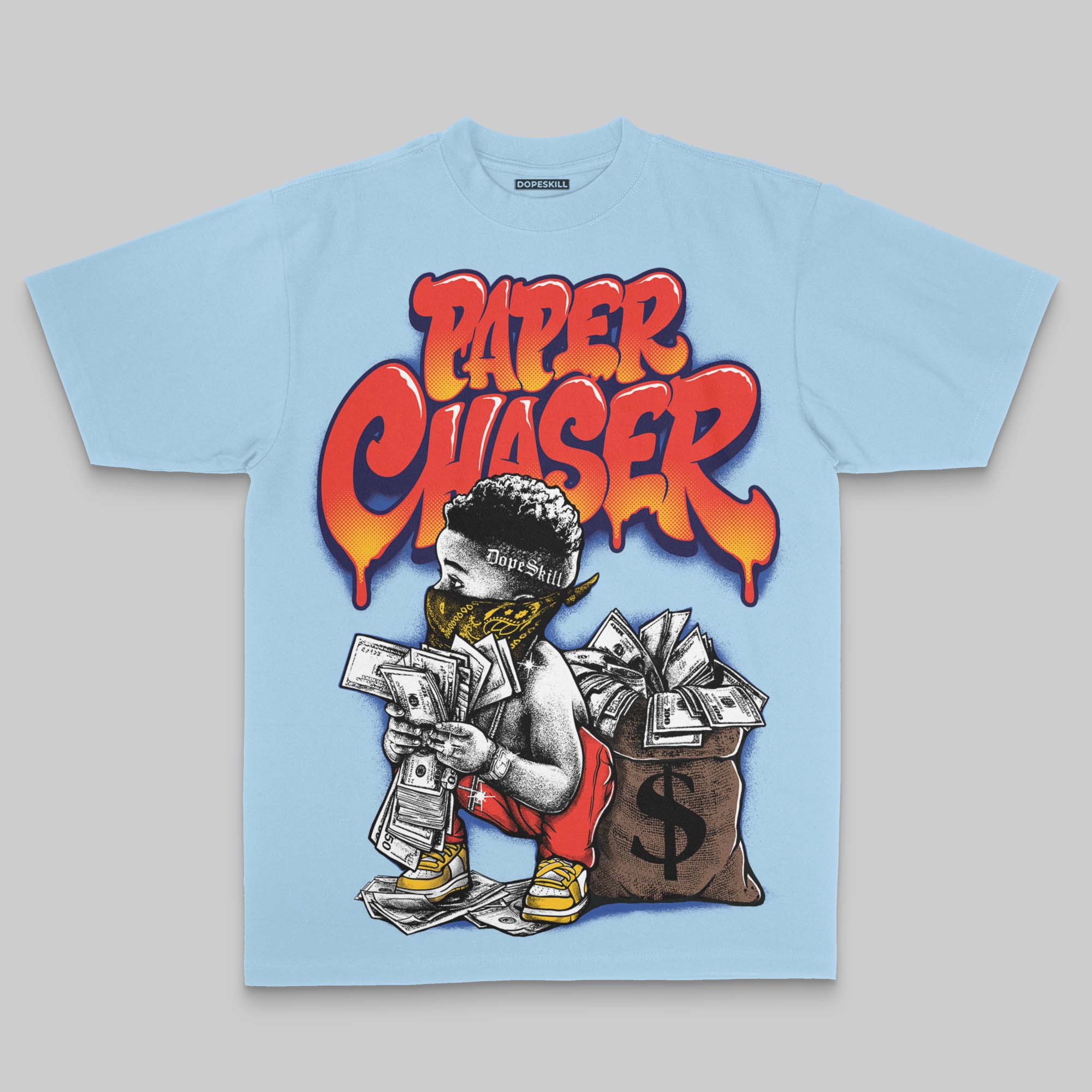 Paper Chaser Boy Oversize Print DopeSkill T-shirt - Image 3