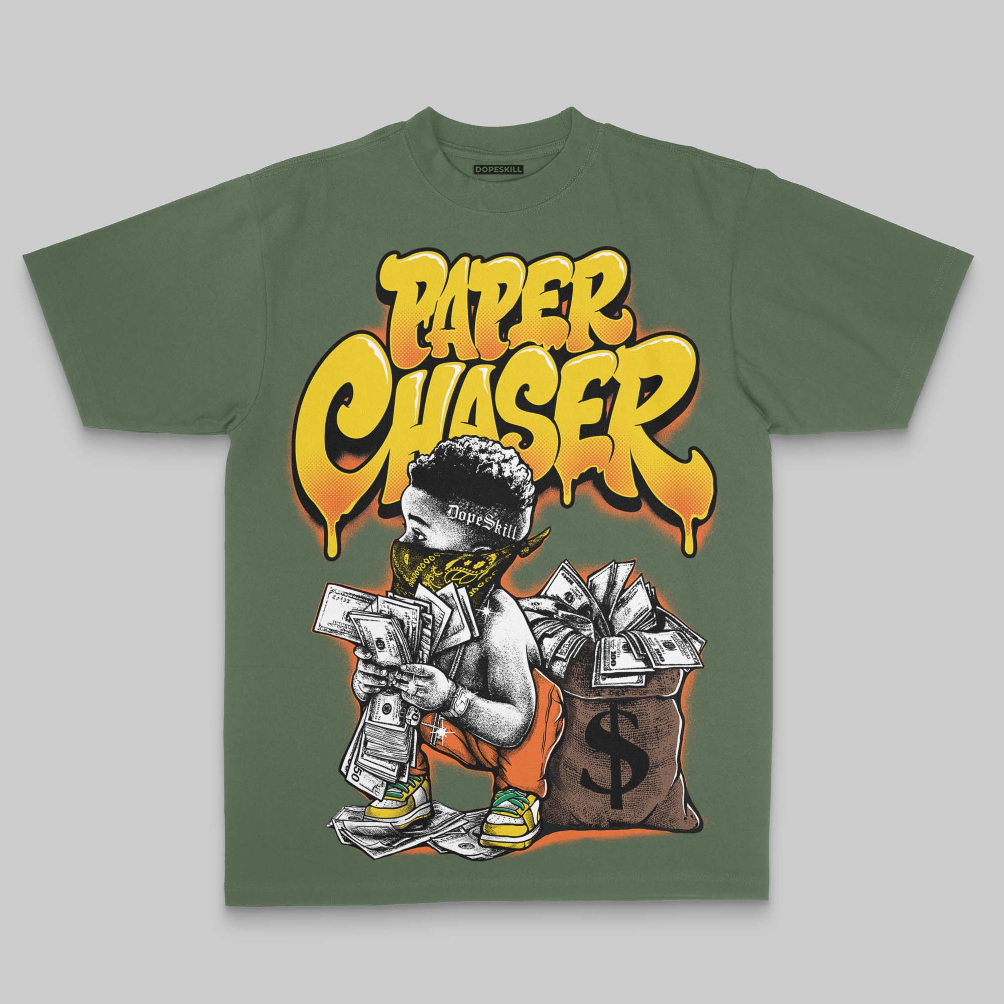 Paper Chaser Boy Oversize Print DopeSkill T-shirt - Image 4