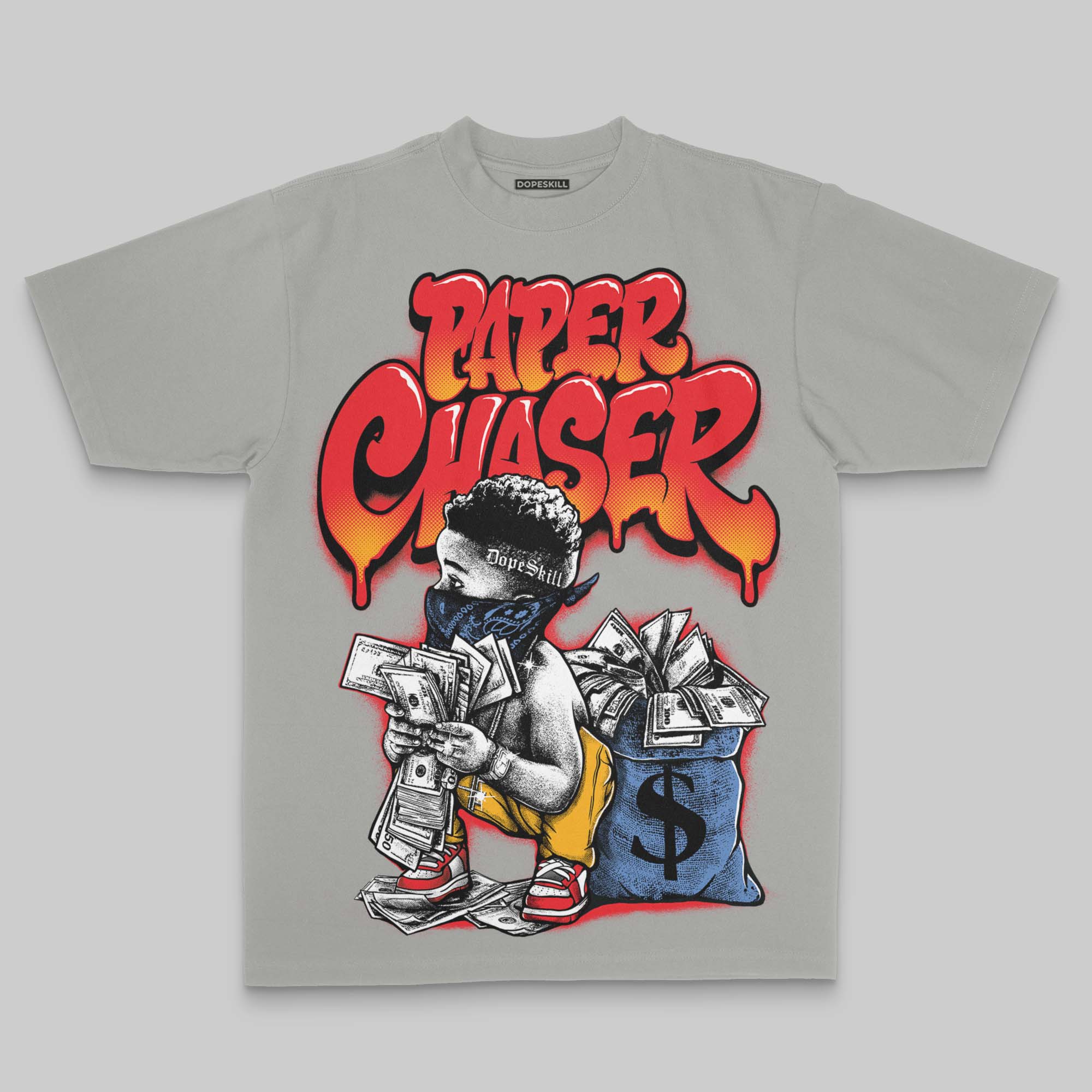 Paper Chaser Boy Oversize Print DopeSkill T-shirt - Image 5