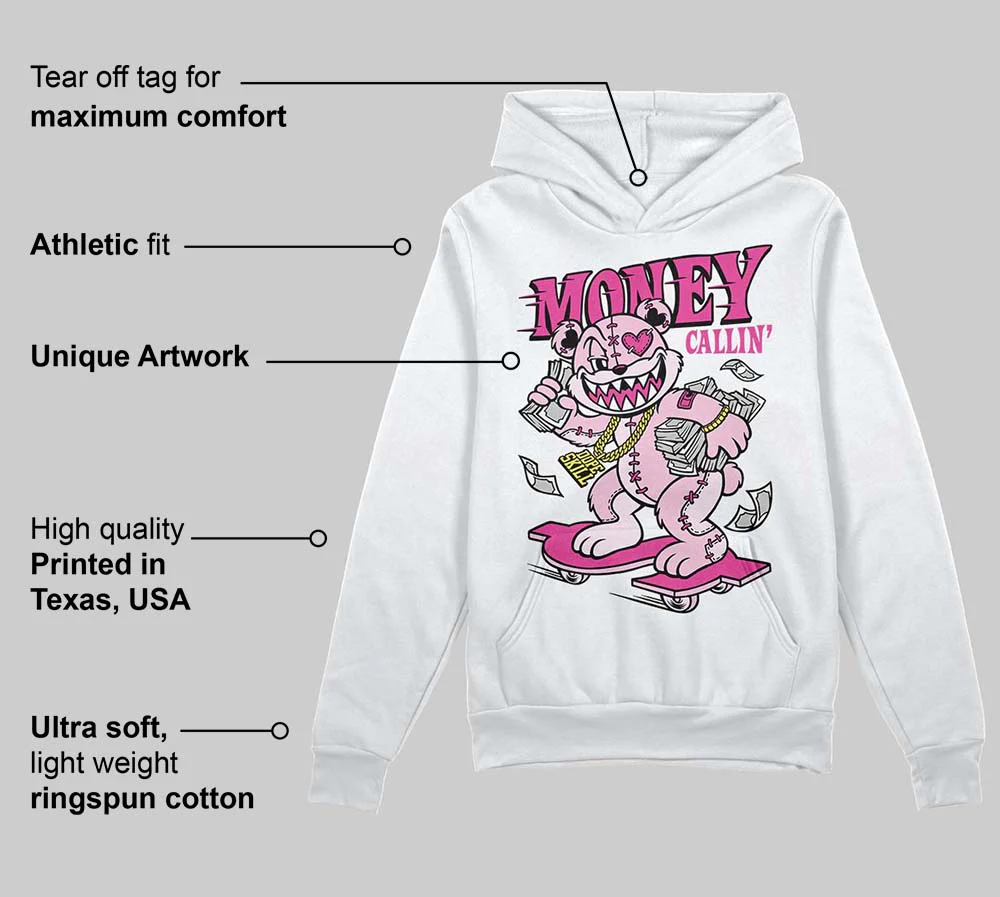 Pink Collection DopeSkill Hoodie Sweatshirt Money Callin' Graphic - Image 3