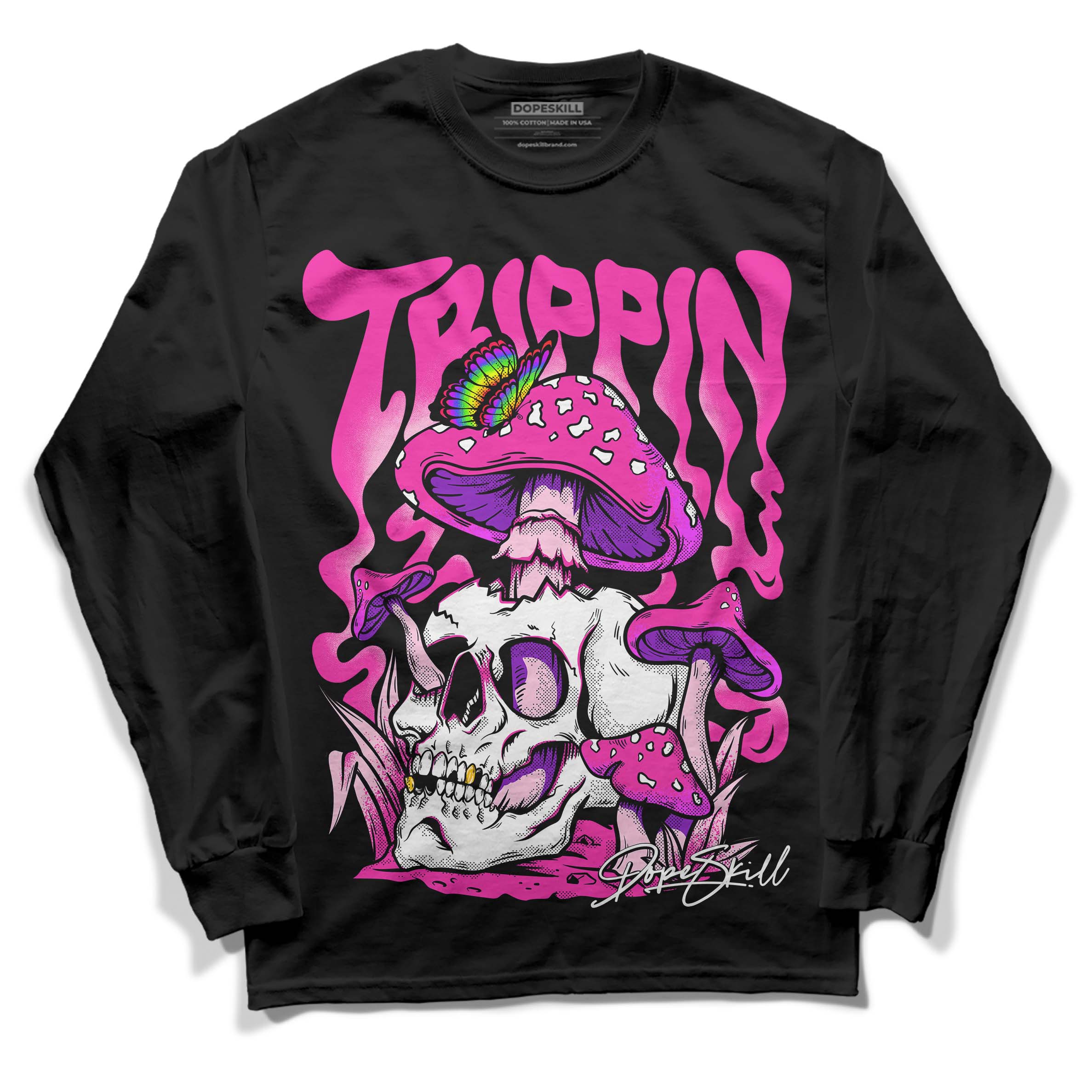 Pink Collection DopeSkill Long Sleeve T-Shirt Trippin Graphic - Image 2