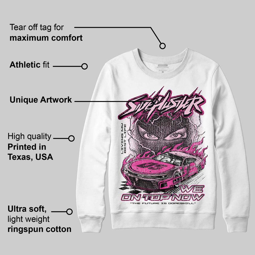 Pink Collection DopeSkill Sweatshirt New Side Hustler Graphic - Image 3