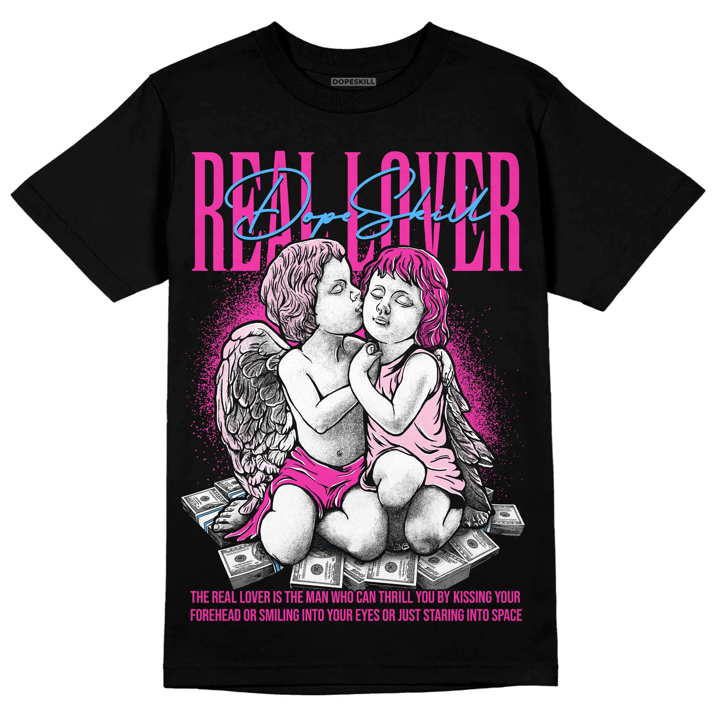 Pink Collection DopeSkill T-Shirt Real Lover Graphic - Image 2