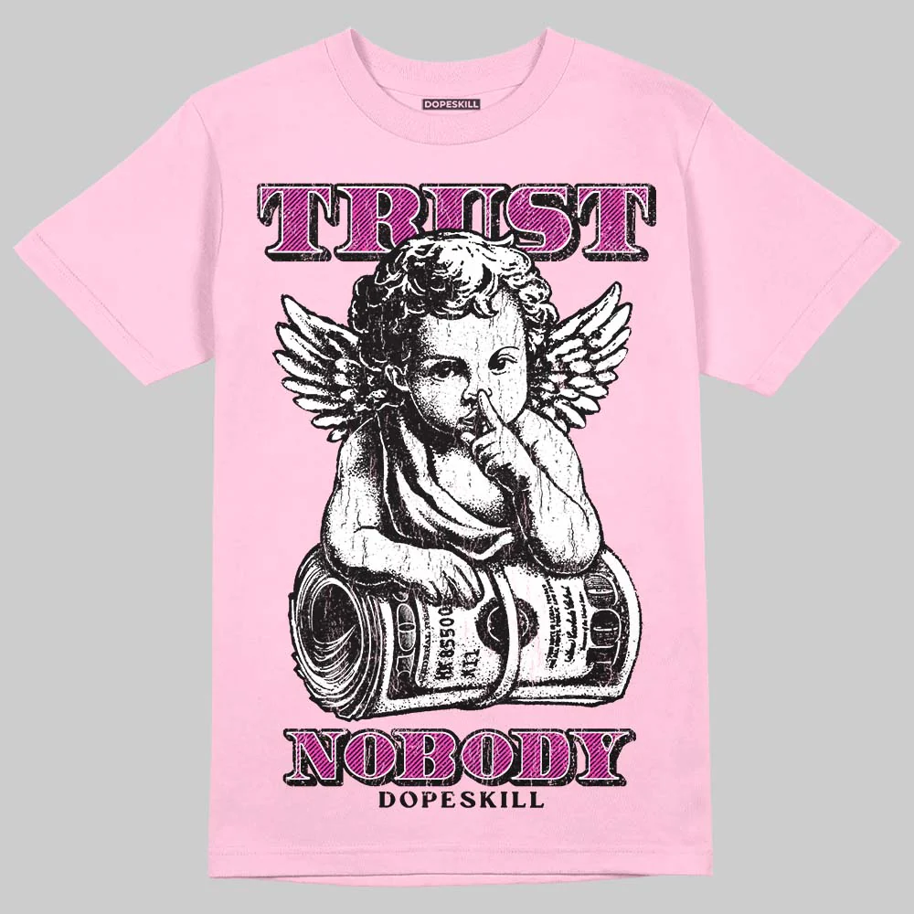 Pink 'Trust Nobody' DopeSkill Graphic T-Shirt - Image 3