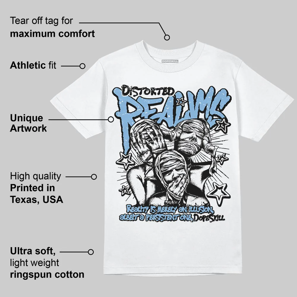 Powder Blue 9s DopeSkill T-Shirt Distorted Realms Graphic - Image 4