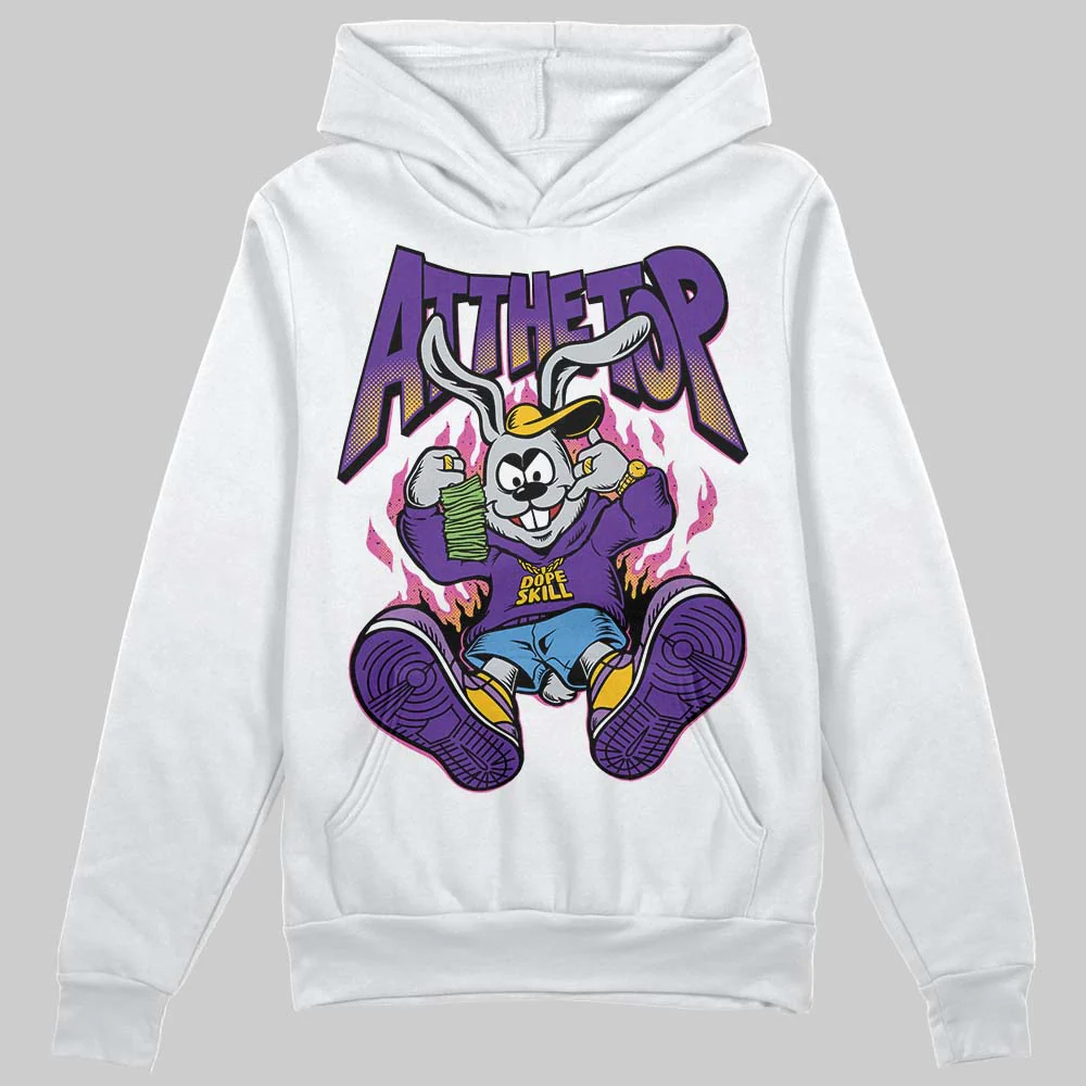 PURPLE Collection DopeSkill Hoodie Sweatshirt At The Top Graphic - Image 2