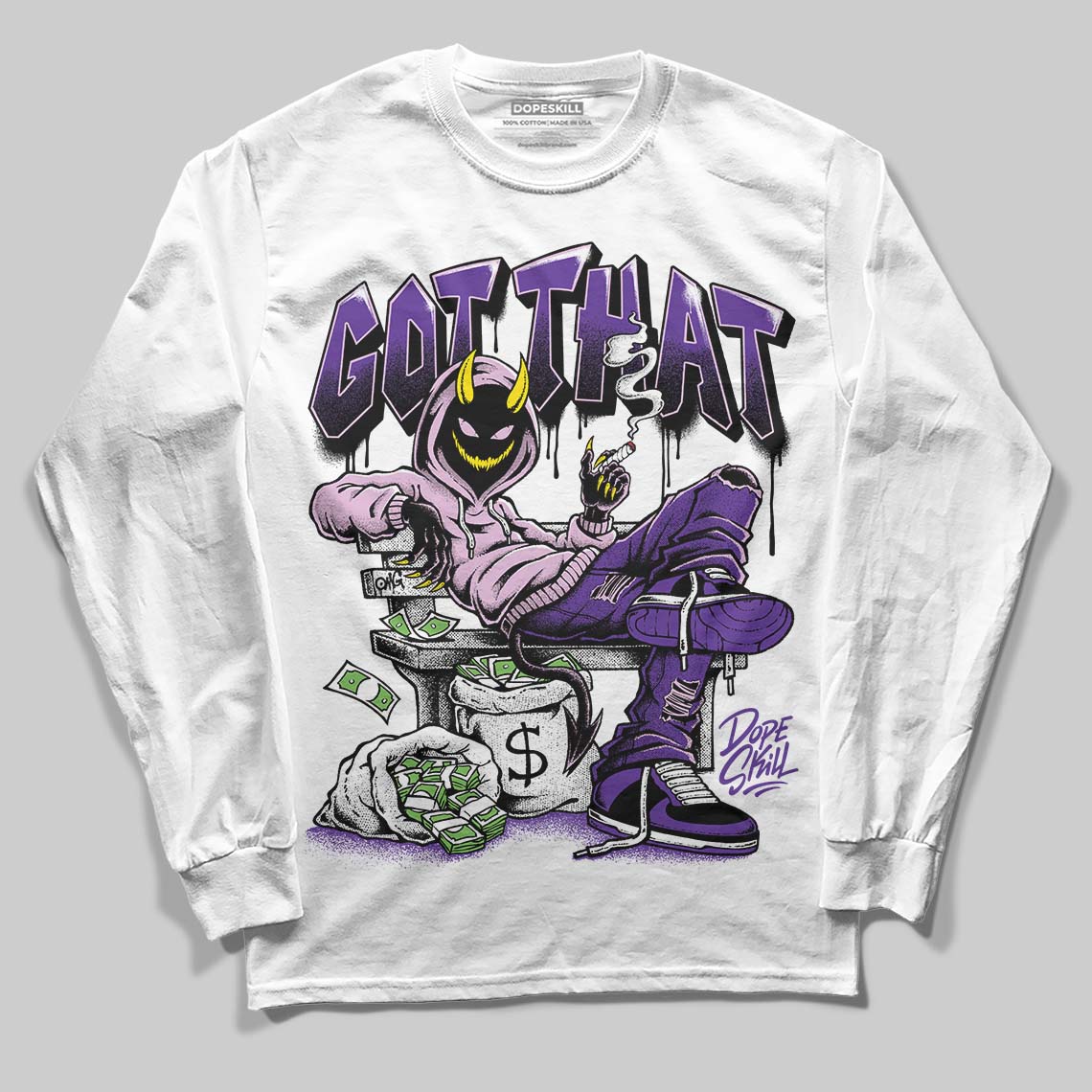 PURPLE Collection DopeSkill Long Sleeve T-Shirt Got That Graphic - Image 2