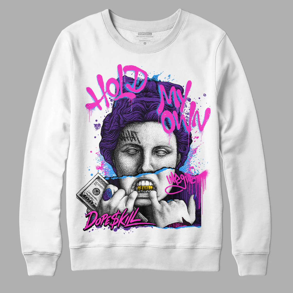 PURPLE Collection DopeSkill Sweatshirt Hold My Own Graphic - Image 2