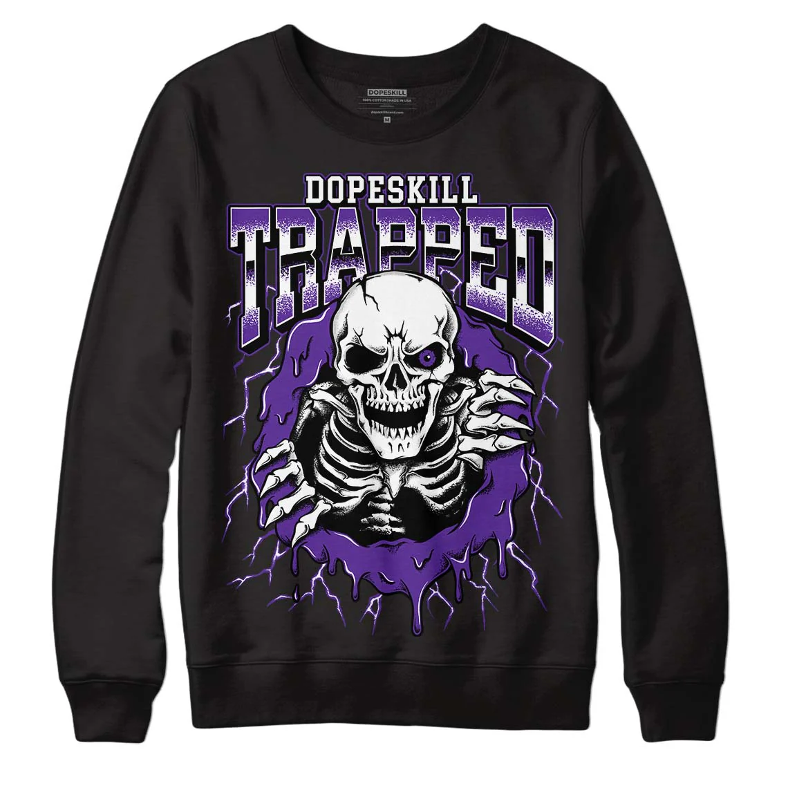 PURPLE Collection DopeSkill Sweatshirt Trapped Halloween Graphic
