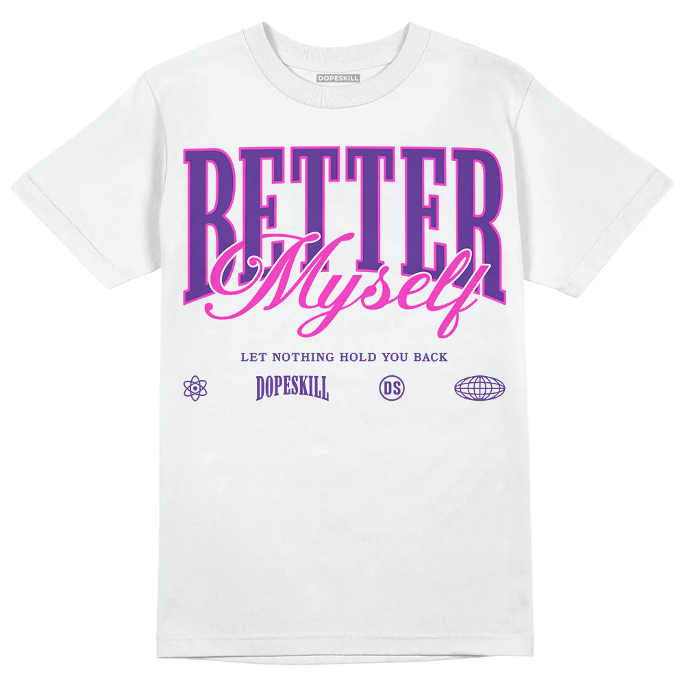 PURPLE Collection DopeSkill T-Shirt Better Myself Graphic - Image 2