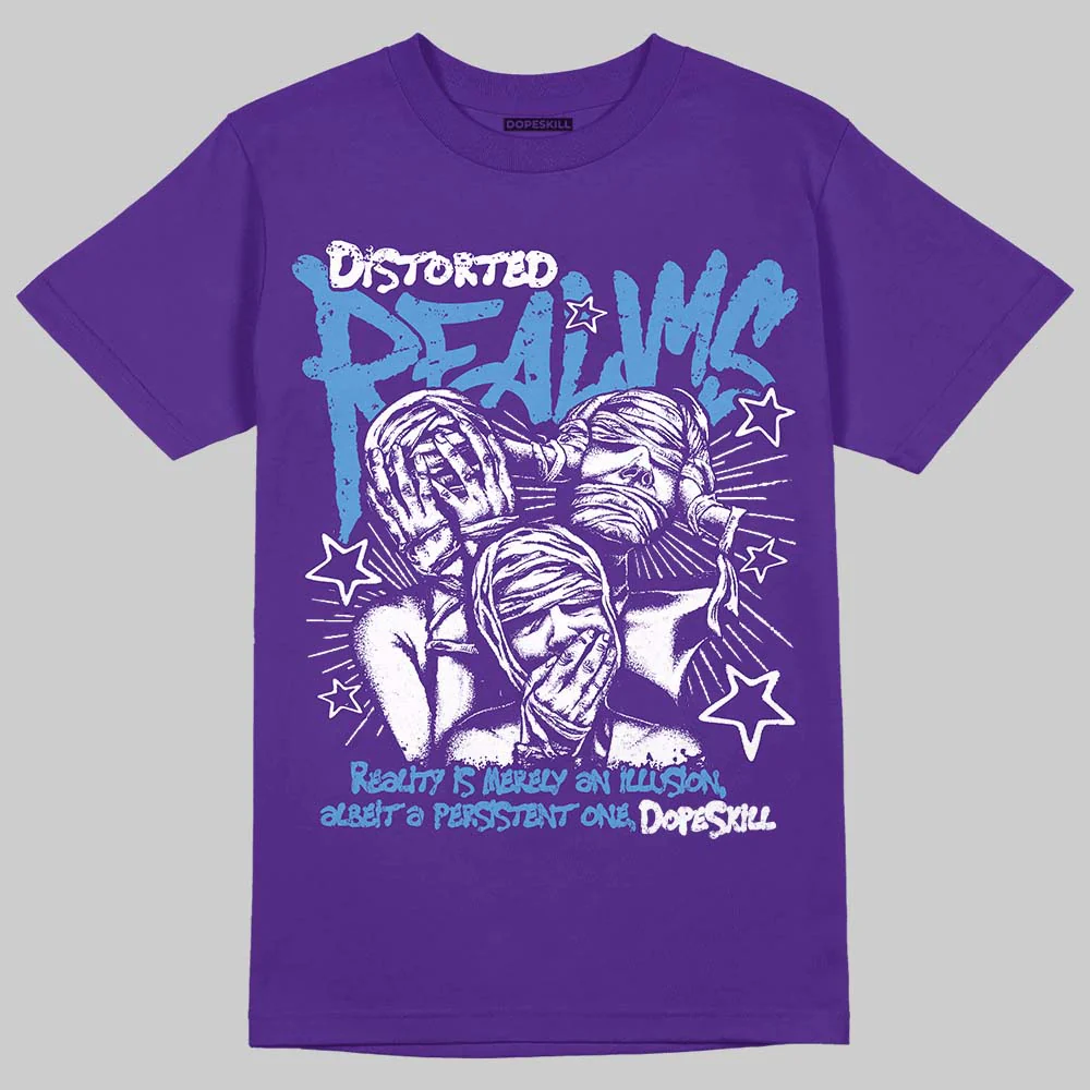 PURPLE Collection DopeSkill T-Shirt Distorted Realms Graphic - Image 2