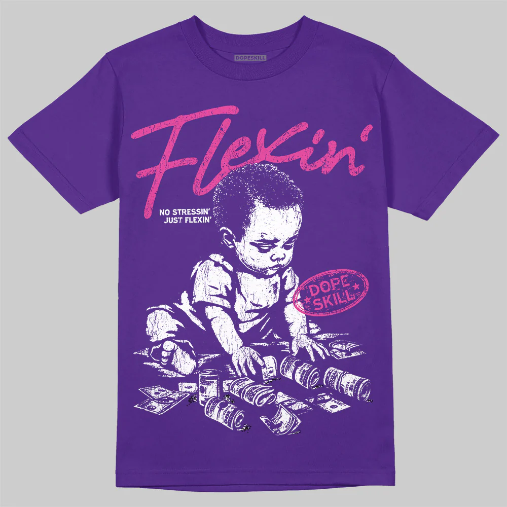 PURPLE Collection DopeSkill T-Shirt Flexin' Graphic - Image 3