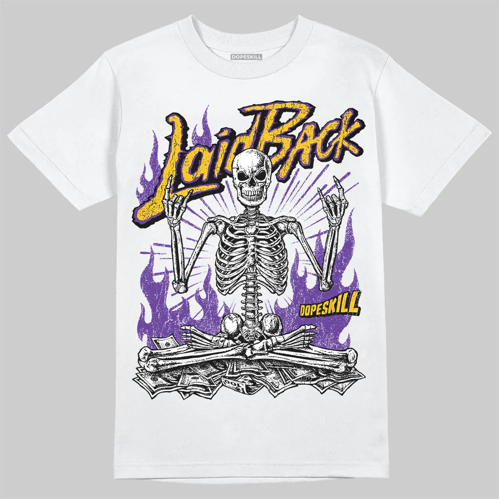 PURPLE 'Laid Back' DopeSkill Graphic T-Shirt - Image 2