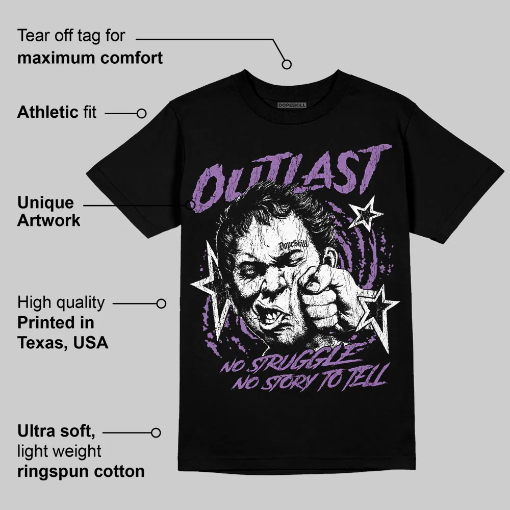 PURPLE 'Outlast' DopeSkill Graphic T-Shirt - Image 4