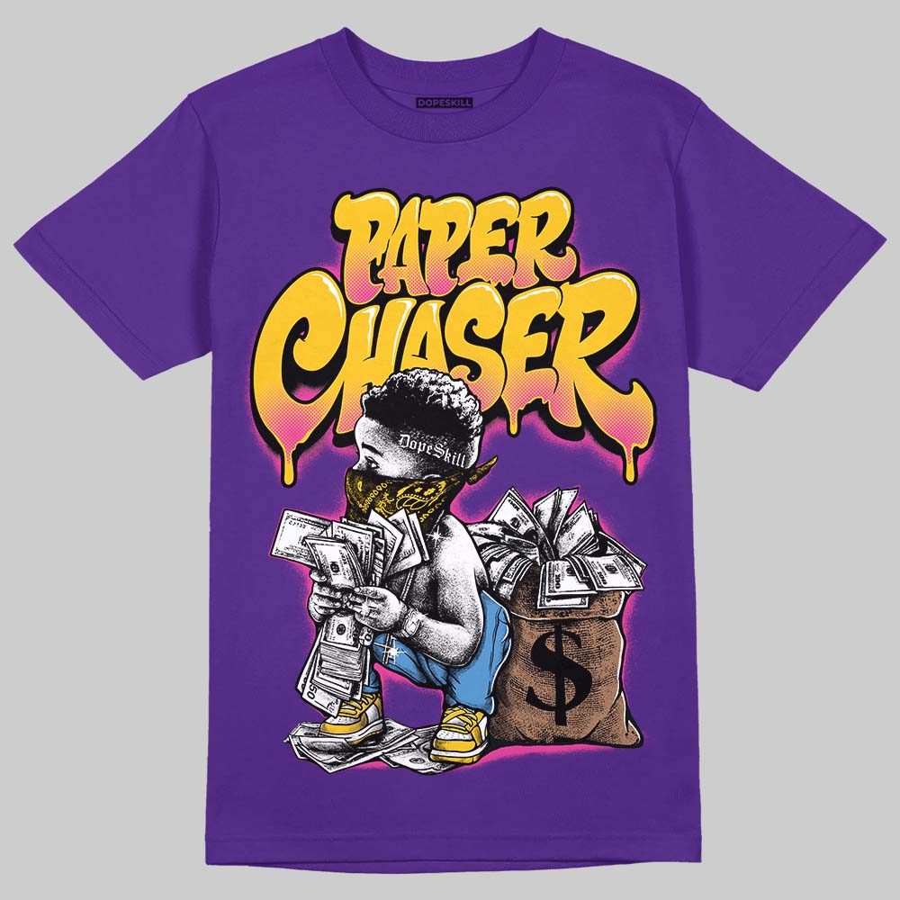 PURPLE 'Paper Chaser Boy' DopeSkill Graphic T-Shirt - Image 3