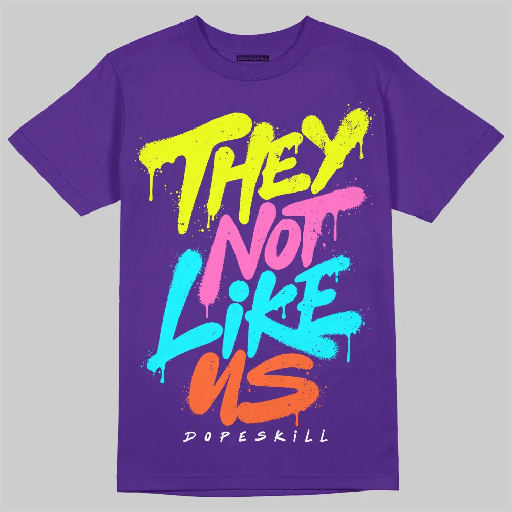 PURPLE Collection DopeSkill T-Shirt They Not Like Us Graphic - Image 3