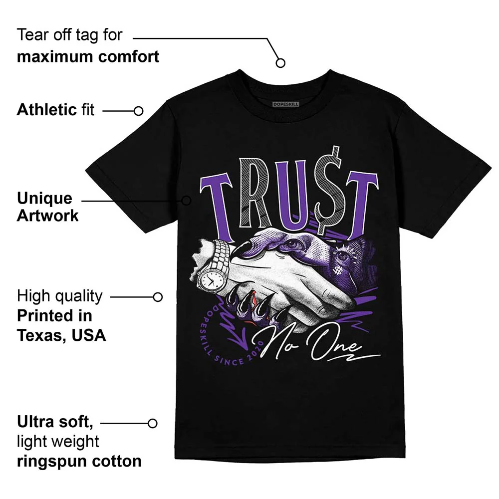 PURPLE Collection DopeSkill T-Shirt Trust No One Graphic - Image 3