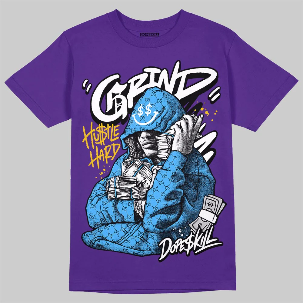 PURPLE 'Grind Pray' DopeSkill Graphic T-Shirt - Image 3