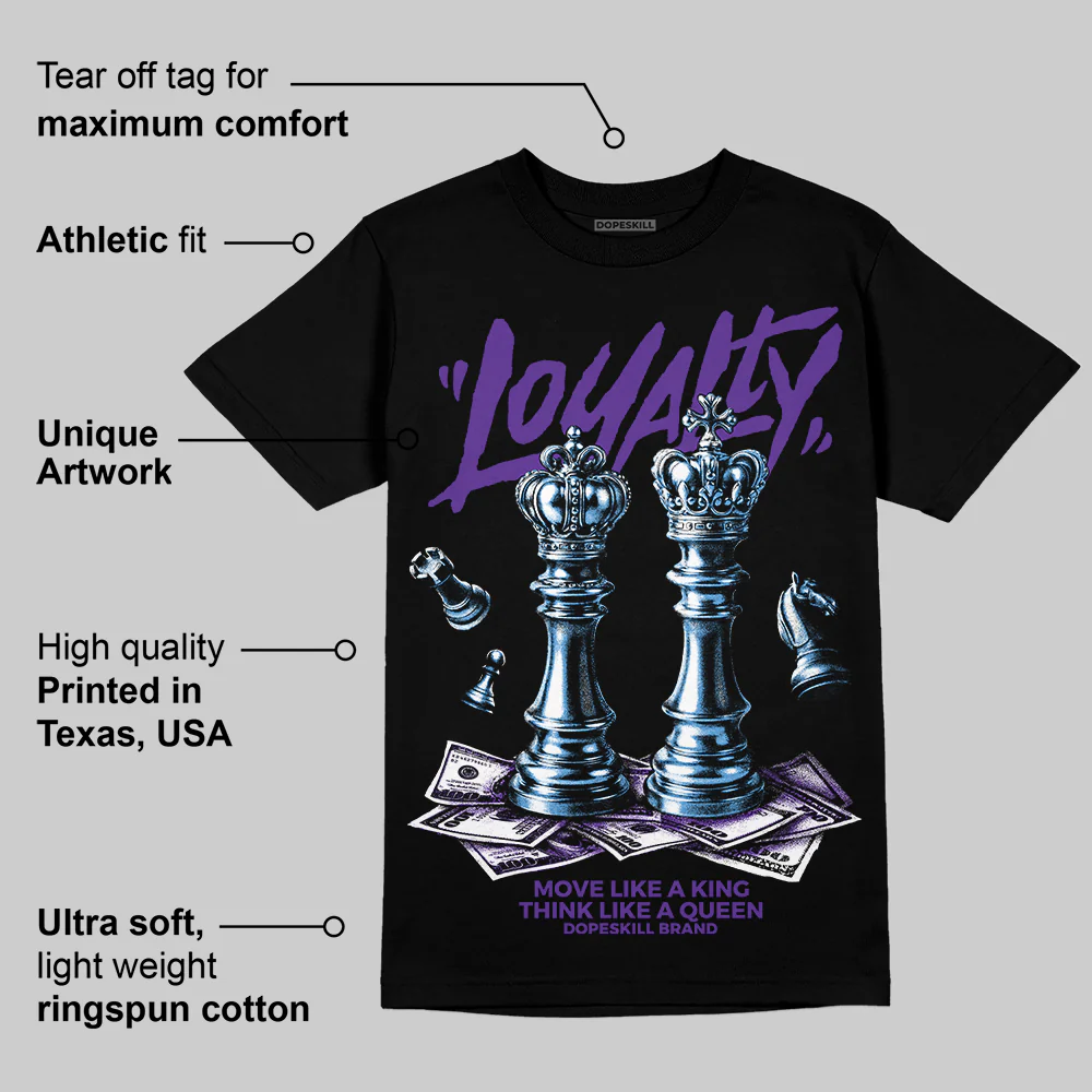 PURPLE 'Loyalty' DopeSkill Graphic T-Shirt - Image 4