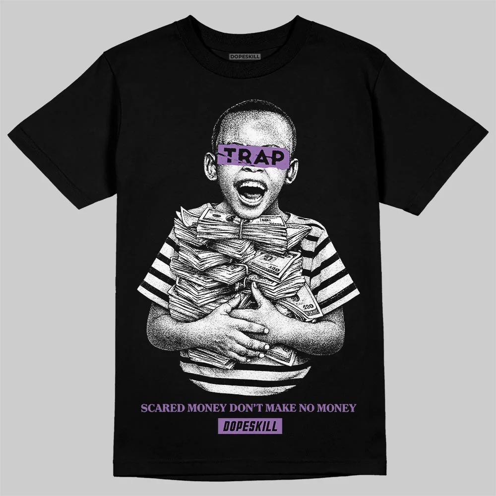 PURPLE 'Scared Money Don't Make No Money' DopeSkill Graphic T-Shirt
