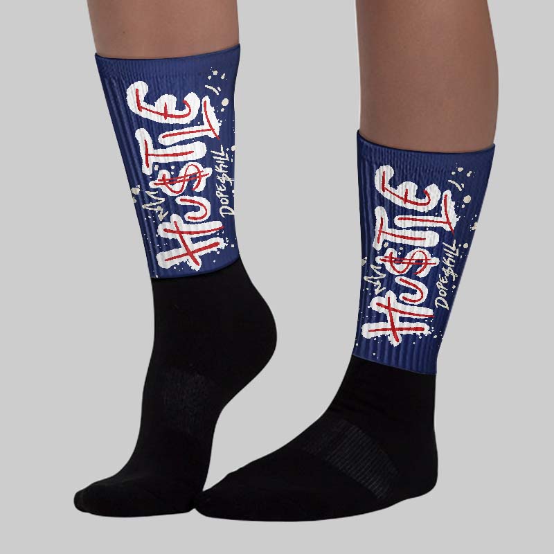 Rare Air 11s DopeSkill Sublimated Sock Hustle Graphic - Image 3