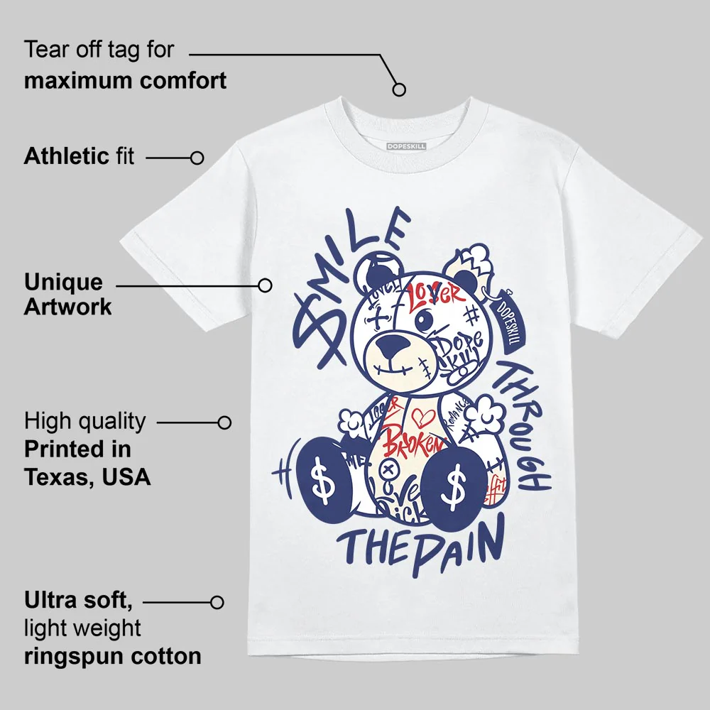Rare Air 11s DopeSkill T-Shirt Smile Through The Pain Graphic - Image 3