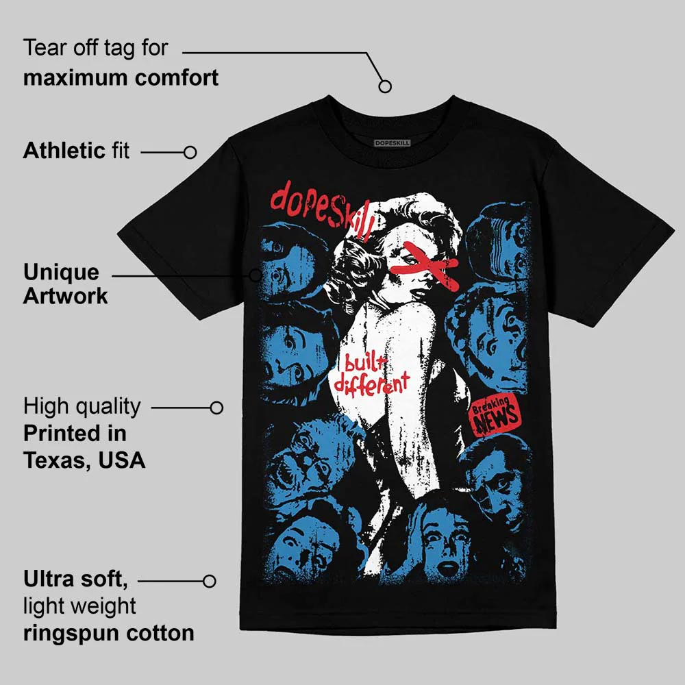 Rare Air 3s DopeSkill T-Shirt Built Different Graphic - Image 3