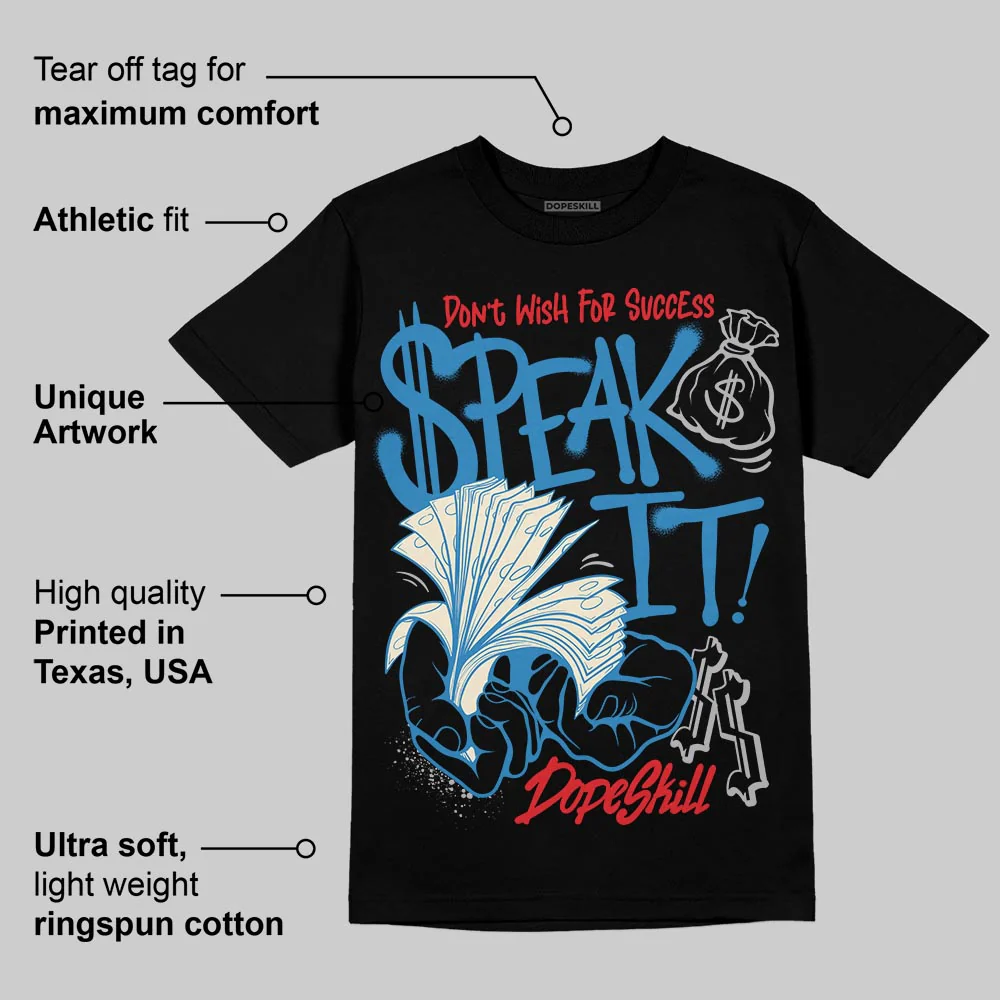 Rare Air 3s DopeSkill T-Shirt Speak It Graphic - Image 3