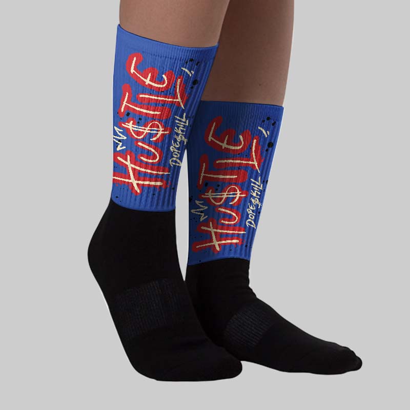 Rare Air 4s DopeSkill Sublimated Sock Hustle Graphic - Image 2