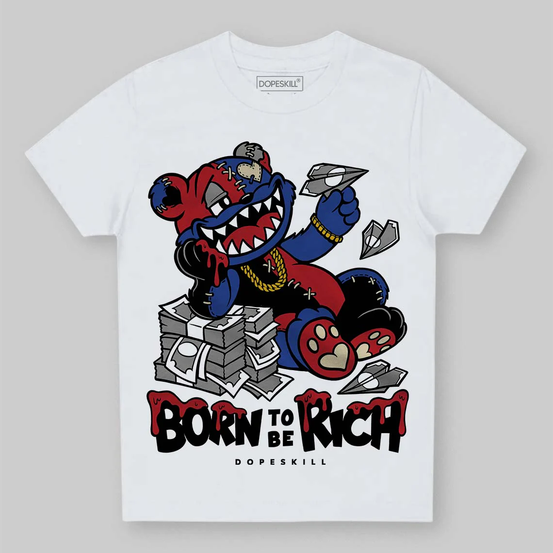 Rare Air 4s DopeSkill Toddler Kids T-shirt Born To Be Rich Graphic